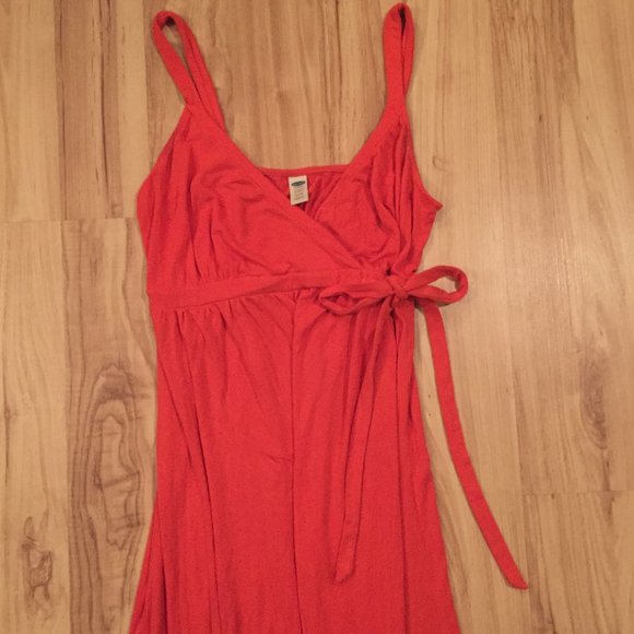 Old Navy // Casual Orange Maxi Maternity Dress - Picture 2 of 3